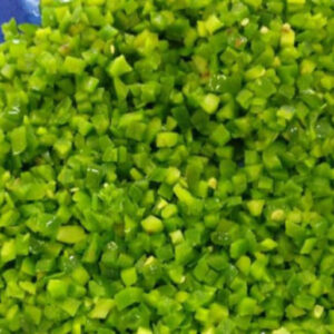Frozen 3mm Diced Green Jalapeno