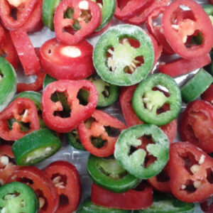 Frozen Mixed Jalapeno Rings (Red & Green)
