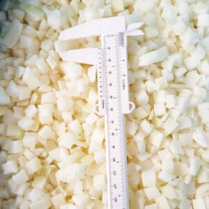 Frozen 10mm Diced White Onion